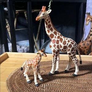 Giraffe Toy Set - Brown and White